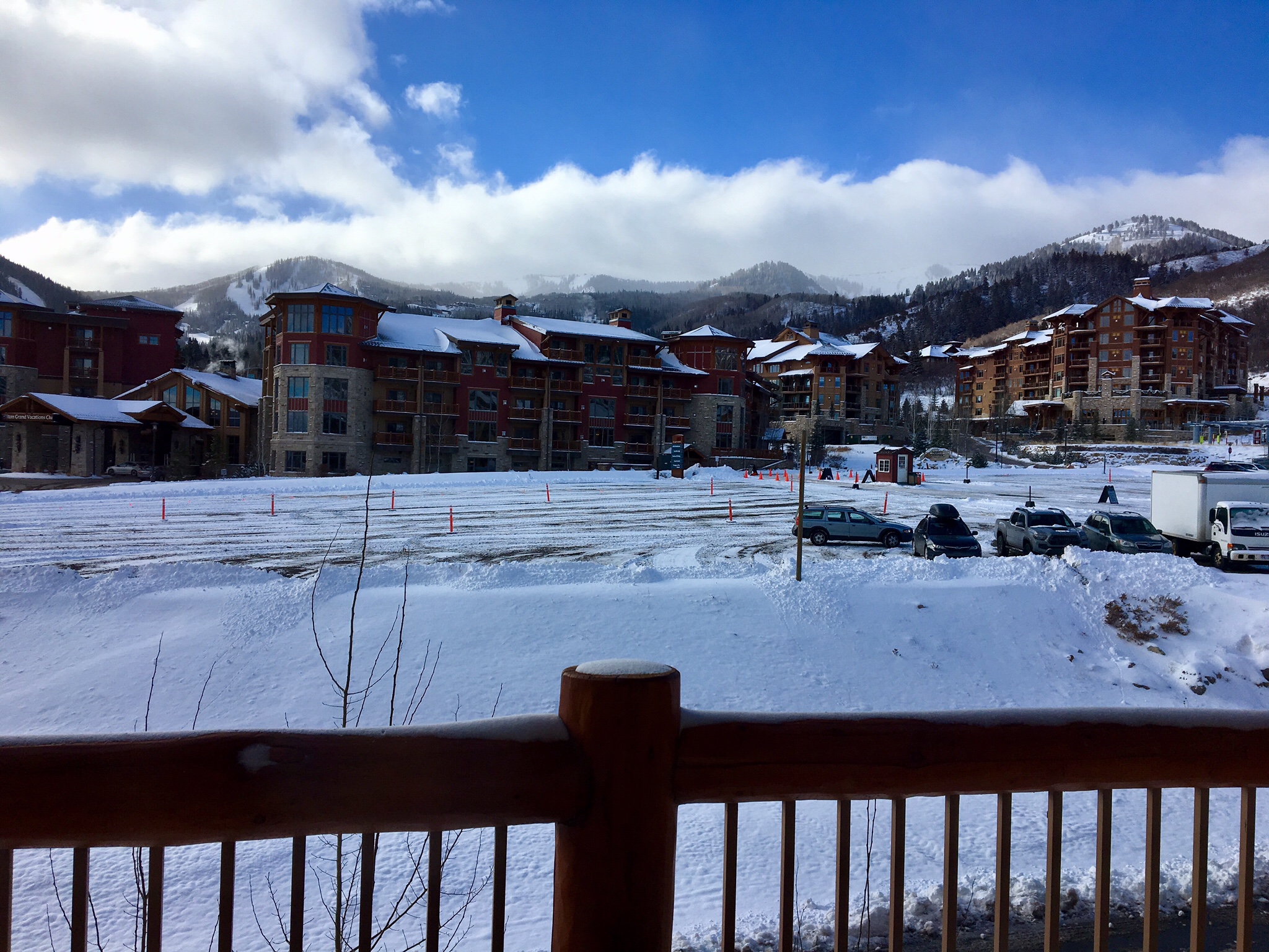 Snow, finally! On the day we leave, of course.